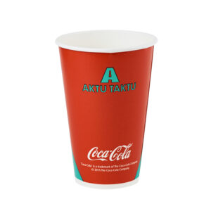 Чашка кока-колы с покрытием PE холодного питья